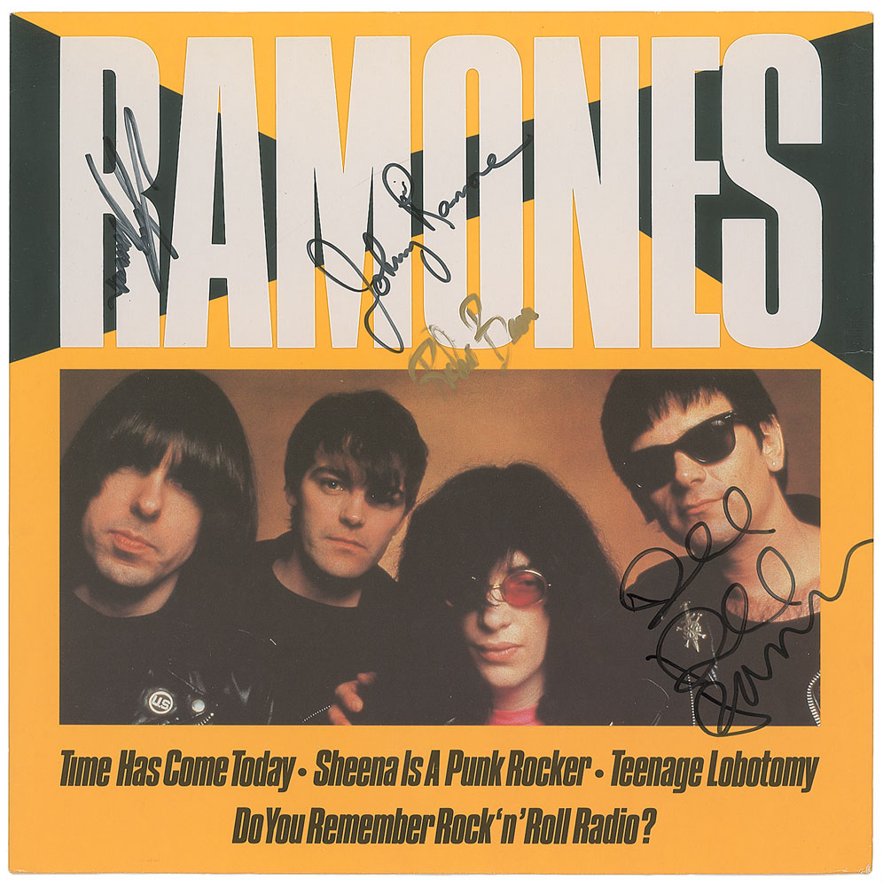 Lot #7439 The Ramones Signed UK Single Release