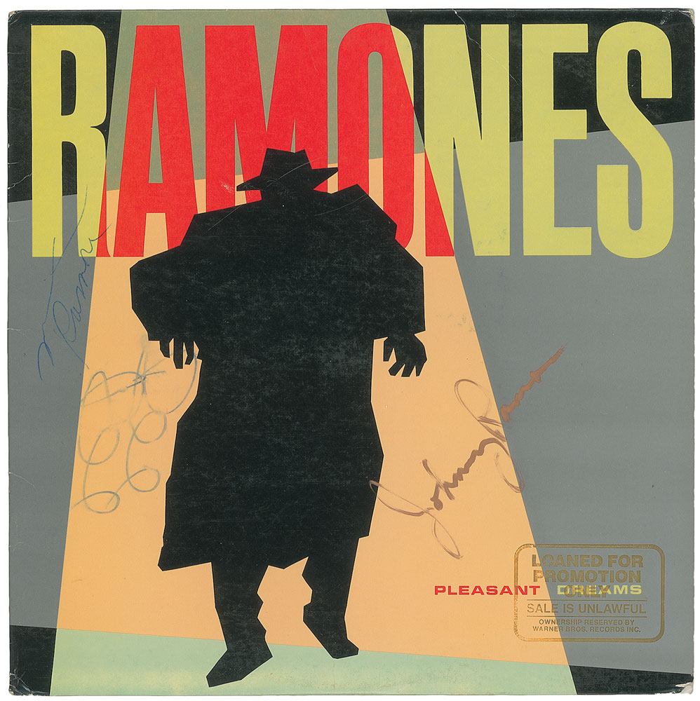 Lot #7446 The Ramones Signed ‘Pleasant Dreams’