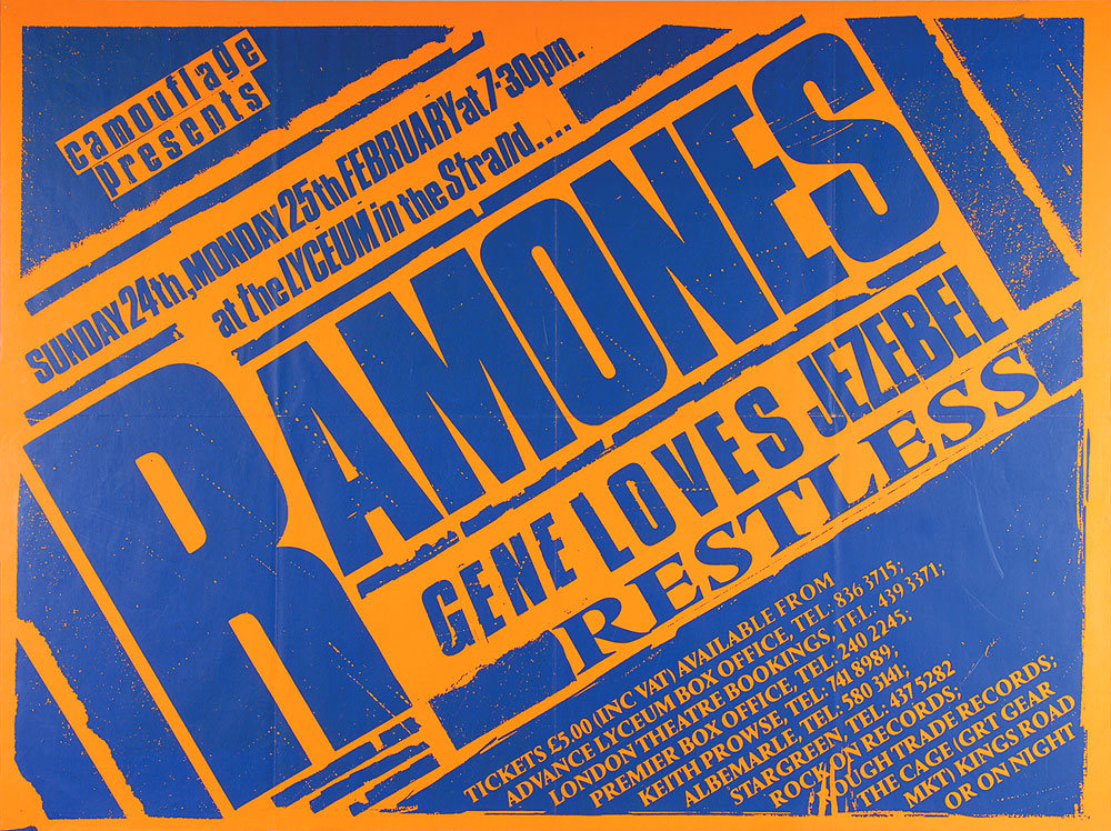 Lot #7412 The Ramones London England Lyceum in the Strand Poster - Image 1