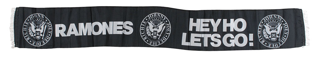 Lot #7432 The Ramones Black Fabric Banner