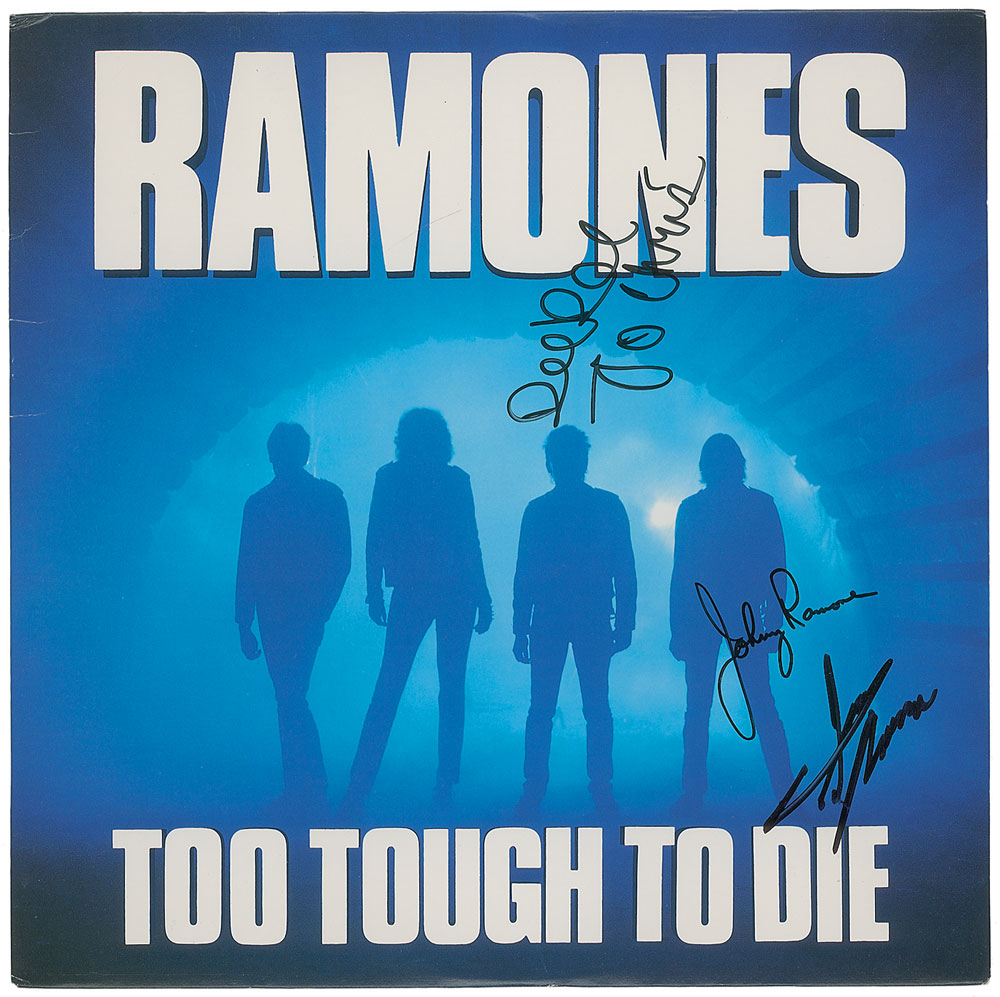 Lot #7442 Pair of Ramones Signed Albums