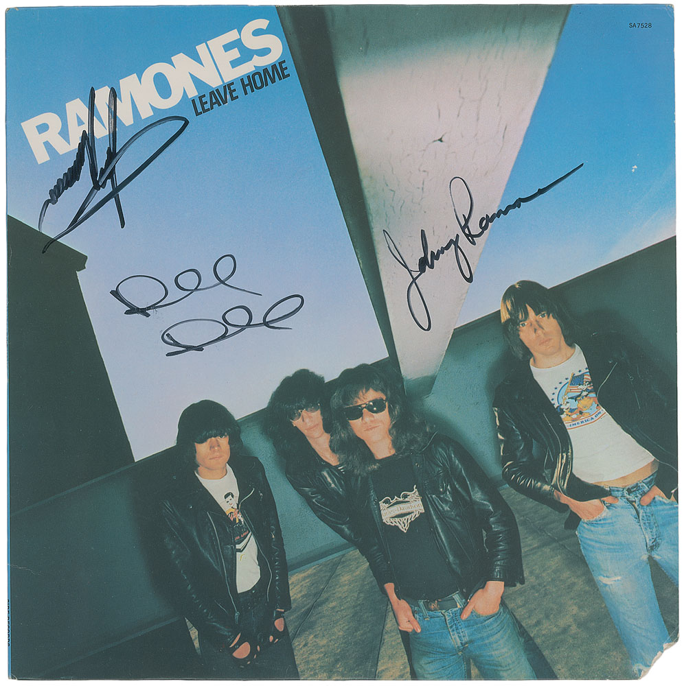 Lot #7437 The Ramones Signed ‘Leave Home’ Album