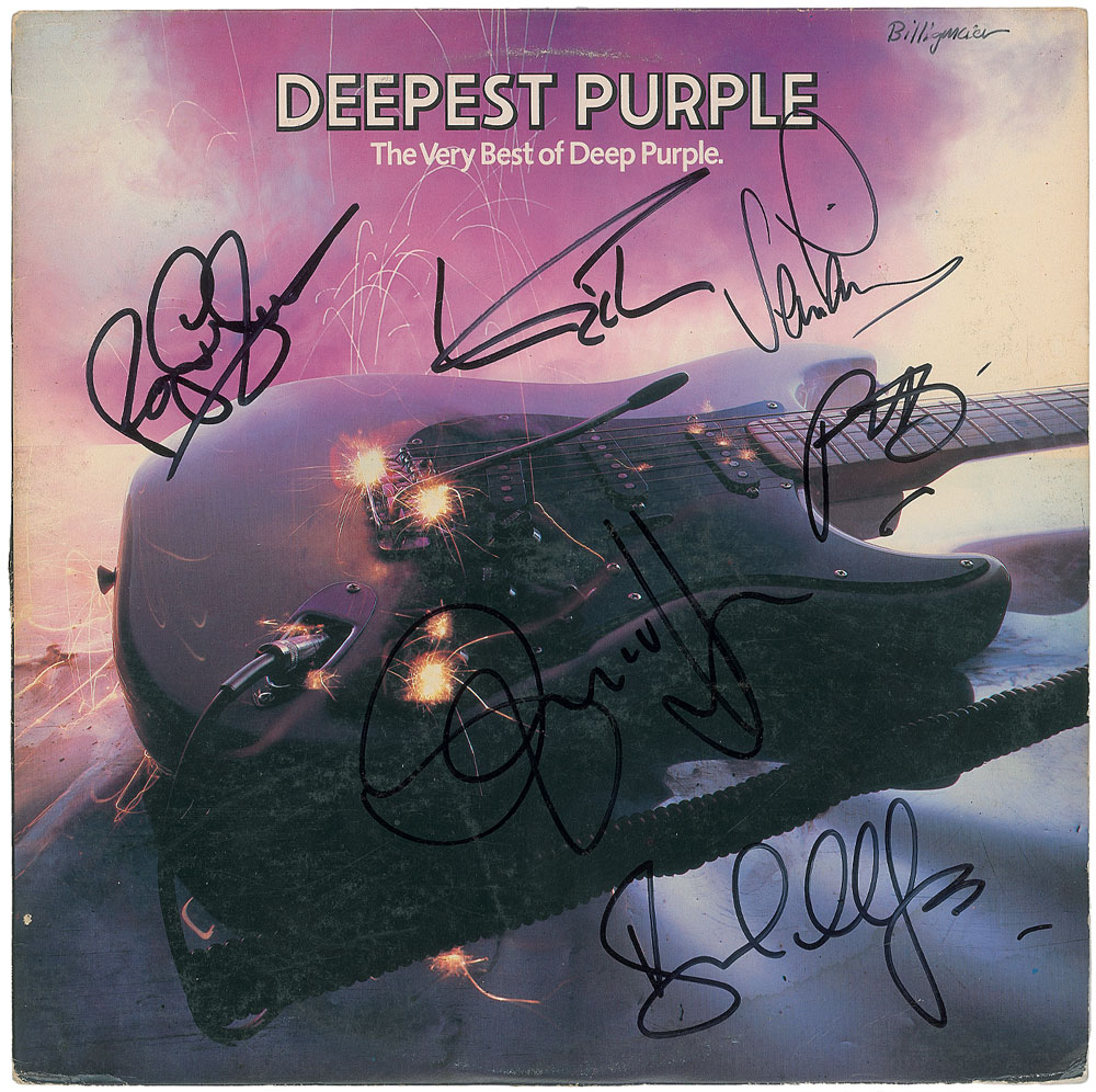 Lot #7289 Deep Purple Signed Album