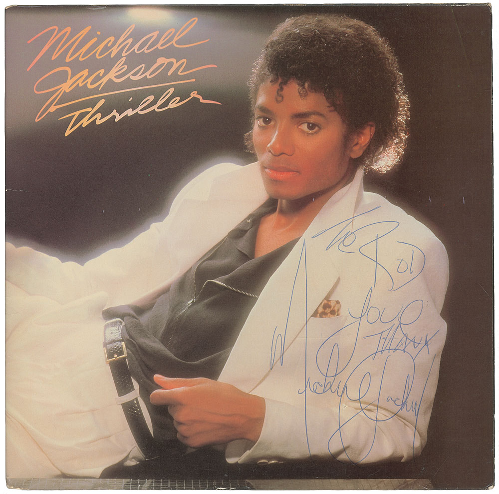 Lot #7155 Michael Jackson Signed Album
