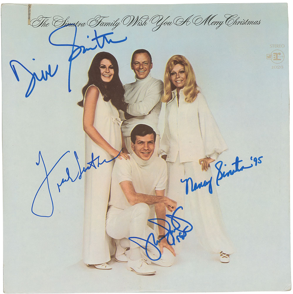 Lot #7200 Frank Sinatra and Family Signed Album