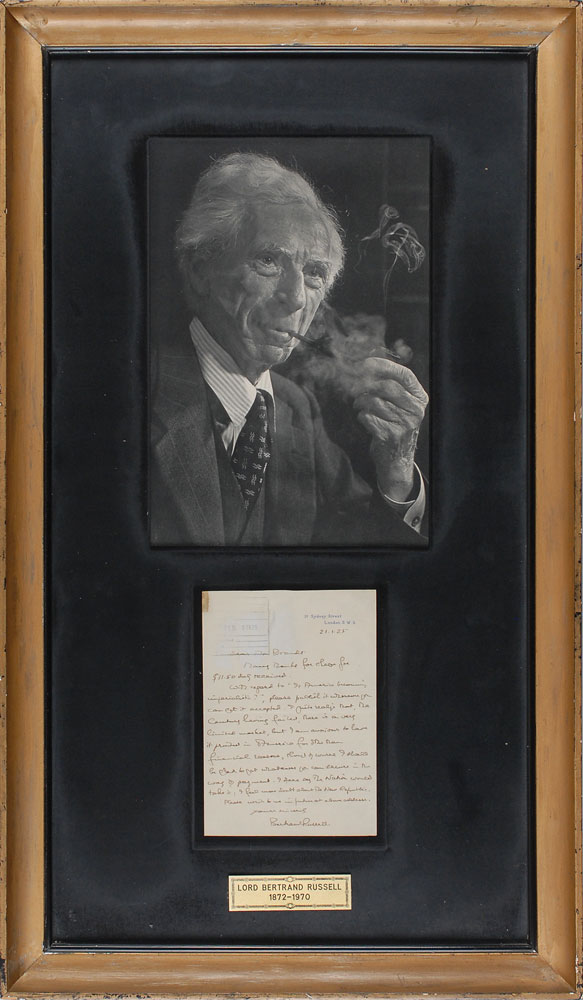 Lot #205 Bertrand Russell