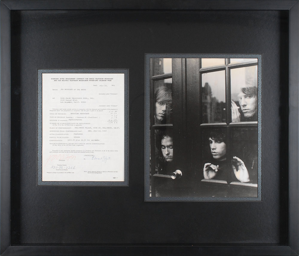 Lot #7119 Jim Morrison Signed Document - Image 2