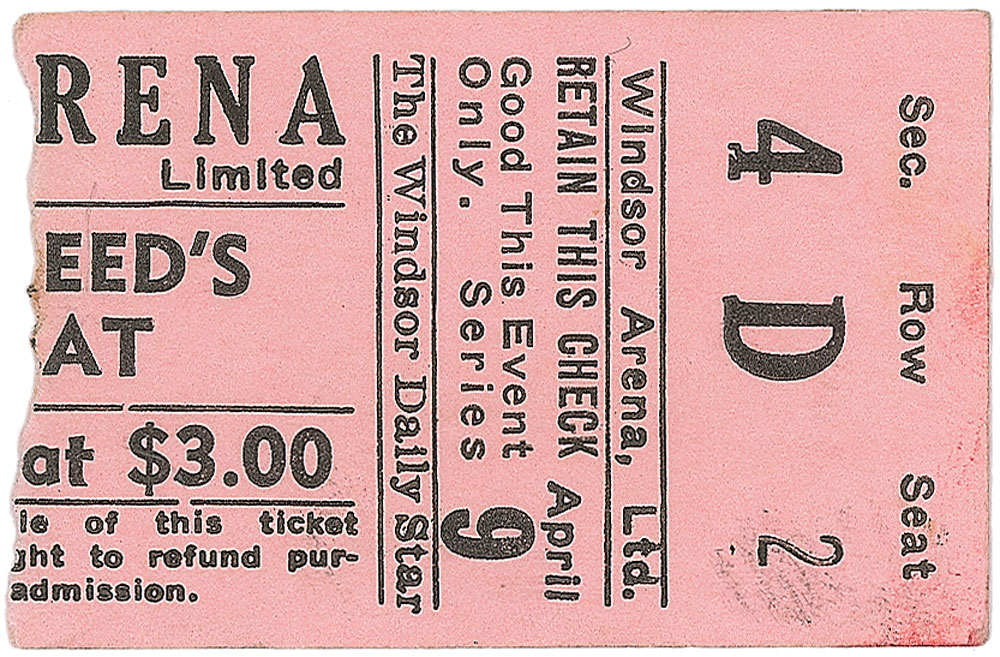 Lot #7236 Buddy Holly Ticket and Ad