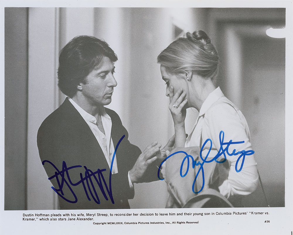Lot #876 Dustin Hoffman and Meryl Streep