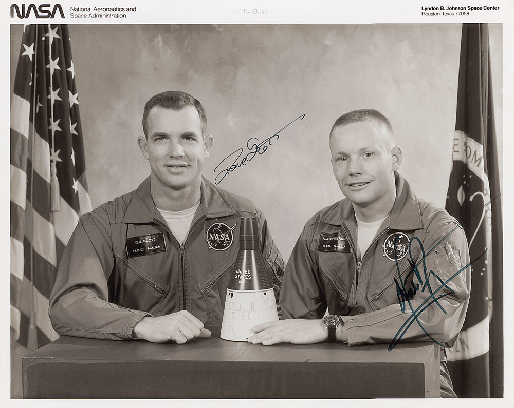Lot #9122 Gemini 8 Signed Photograph