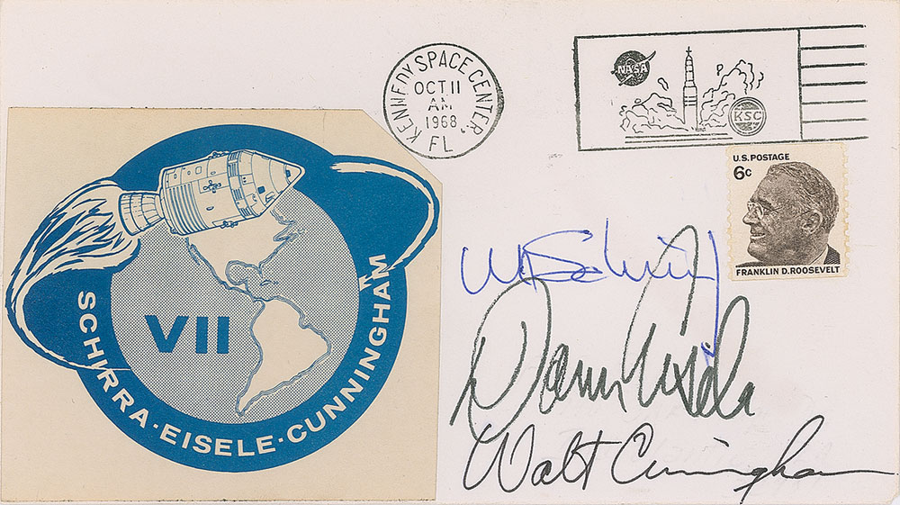 Lot #9230 Apollo 7 Signed Cover
