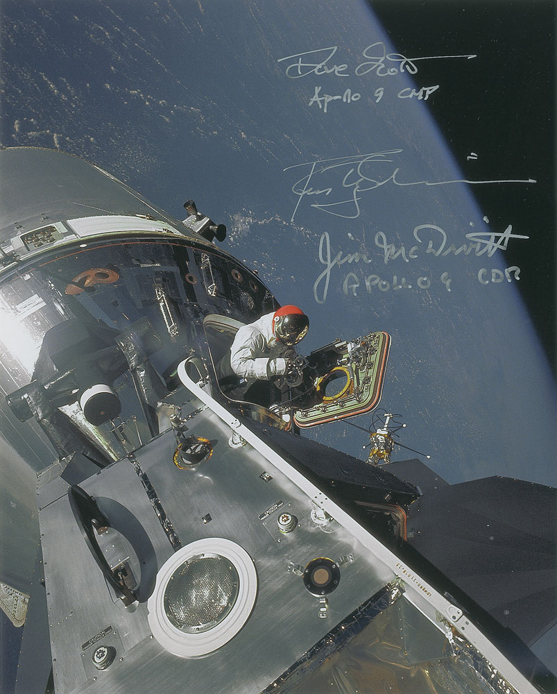 Lot #9246 Apollo 9 Signed Photograph