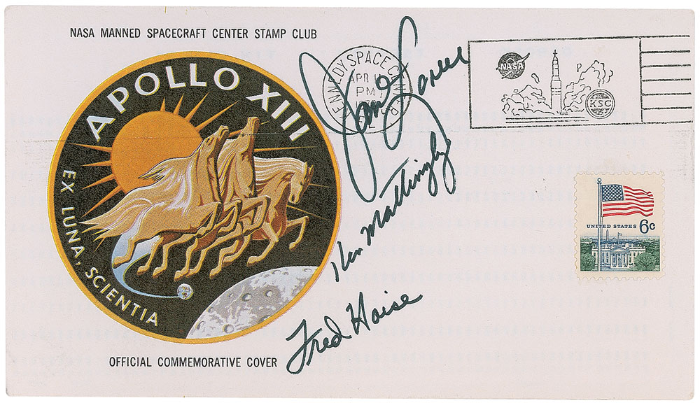 Lot #9366 Jim Lovell’s Apollo 13 Signed Insurance