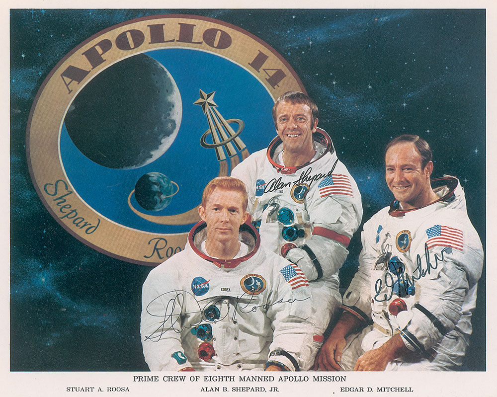 Lot #9385 Apollo 14 Signed Photograph