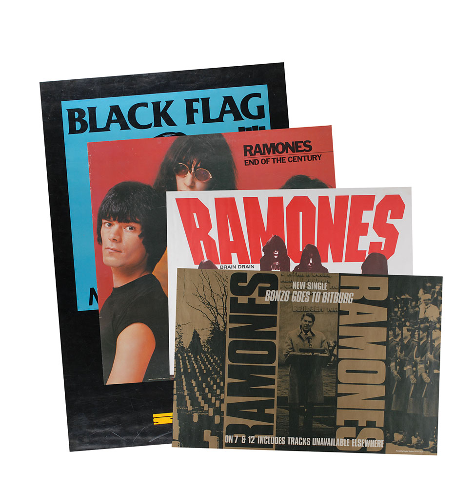 Lot #7430 The Ramones and Black Flag Collection of