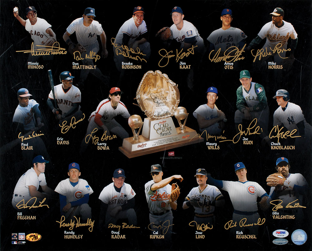 Lot #948 Baseball: Gold Glove Winners