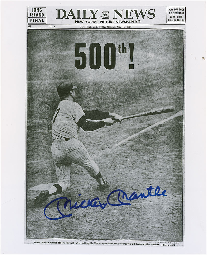 Lot #1069 Mickey Mantle