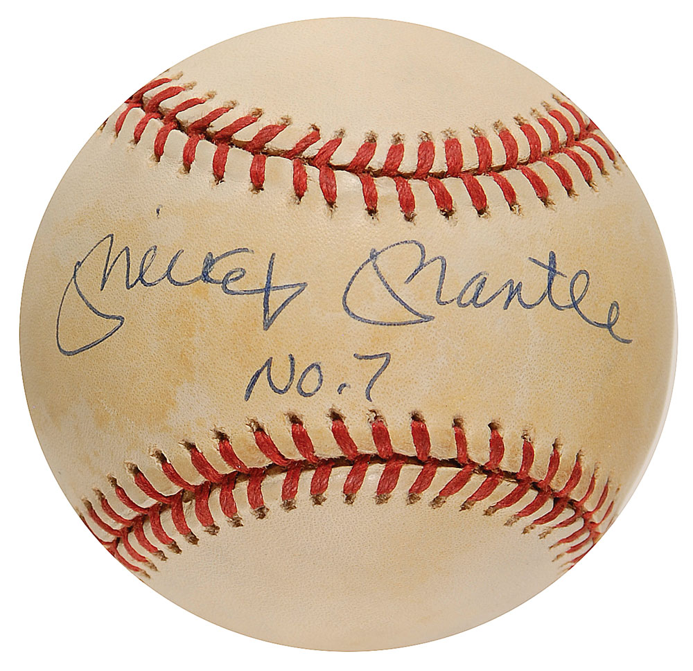 Lot #1075 Mickey Mantle