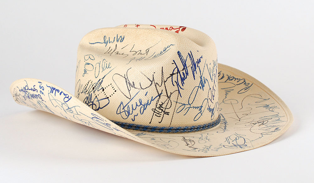 Lot #7168 Country Music Signed Cowboy Hat