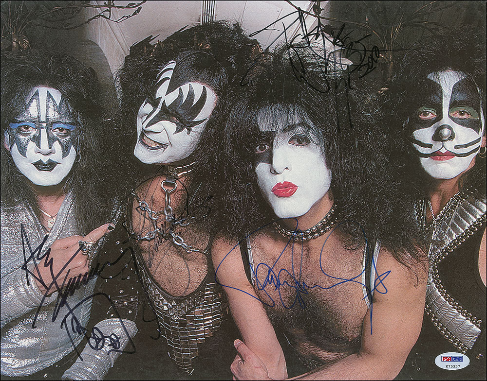 Lot #7307 KISS Signed Photograph