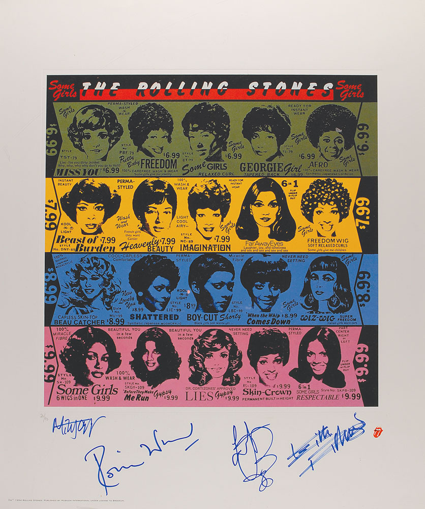 Lot #7108 Rolling Stones Signed Print