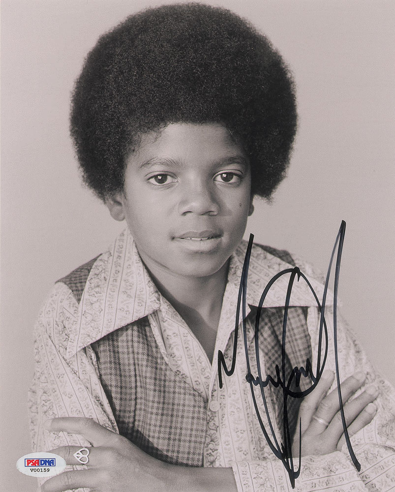 Lot #2160 Michael Jackson Signed Photograph