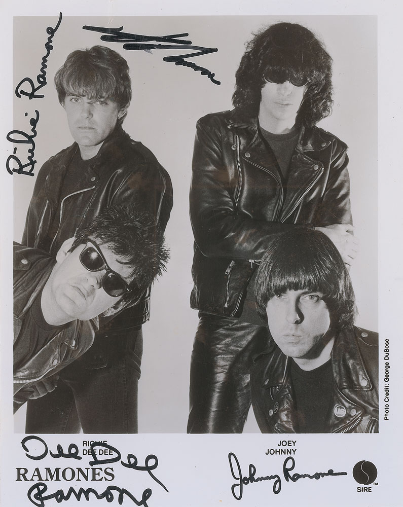 Lot #7501 The Ramones Signed Photograph