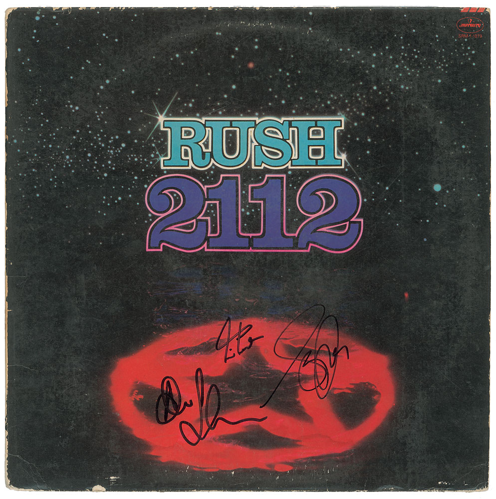 Lot #7302 Rush Signed Album