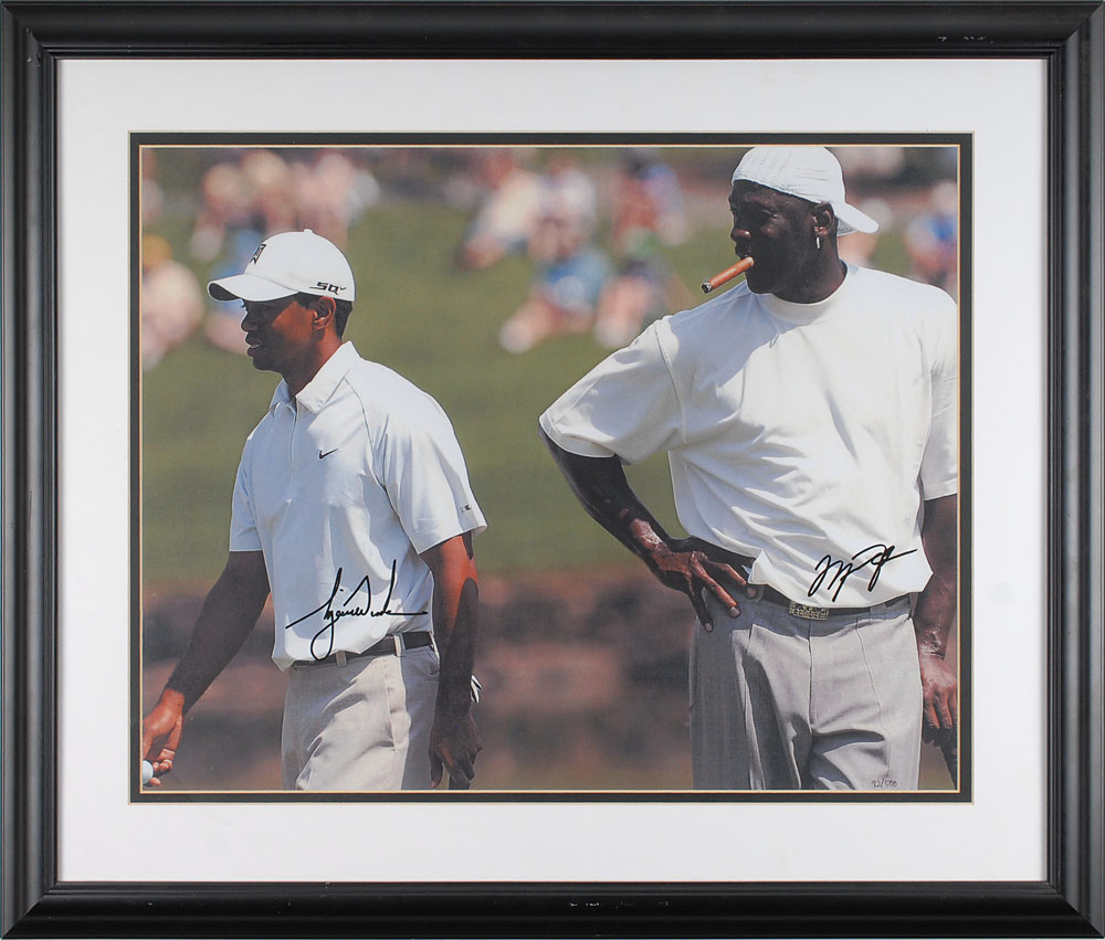 Lot #968 Michael Jordan and Tiger Woods