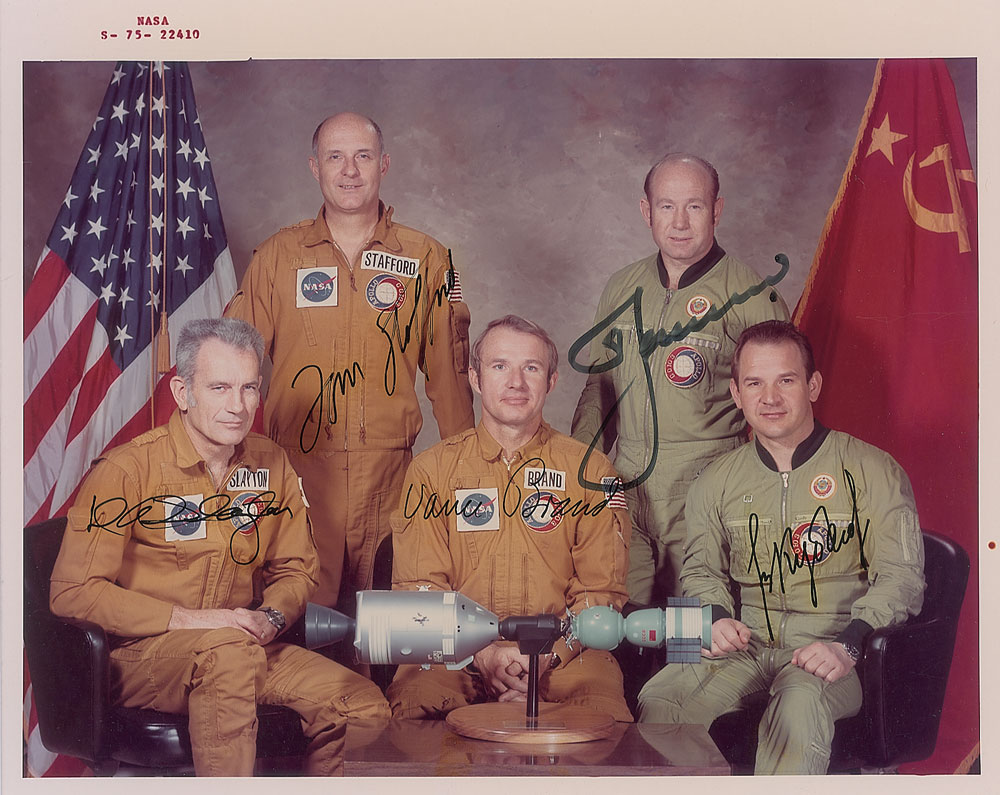 Lot #9474 Apollo-Soyuz Signed Photograph