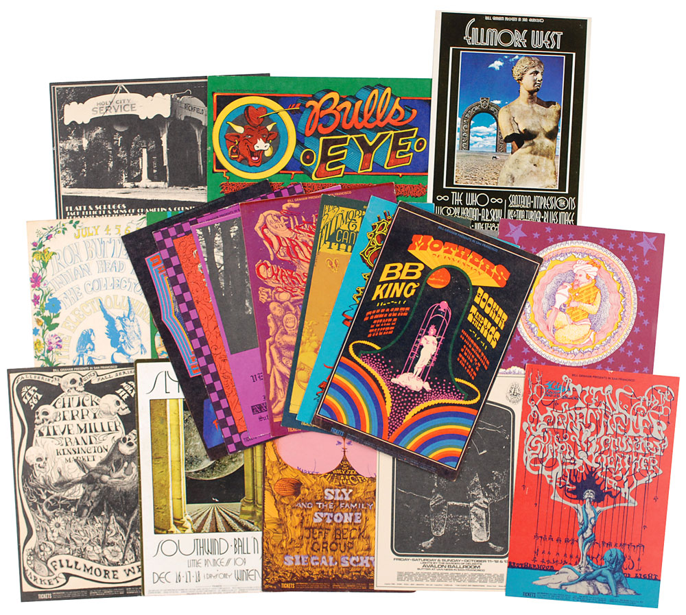 Lot #7267 Collection of 20 Sixties Rock Handbills