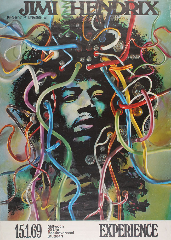 Lot #2105 Jimi Hendrix Experience Poster