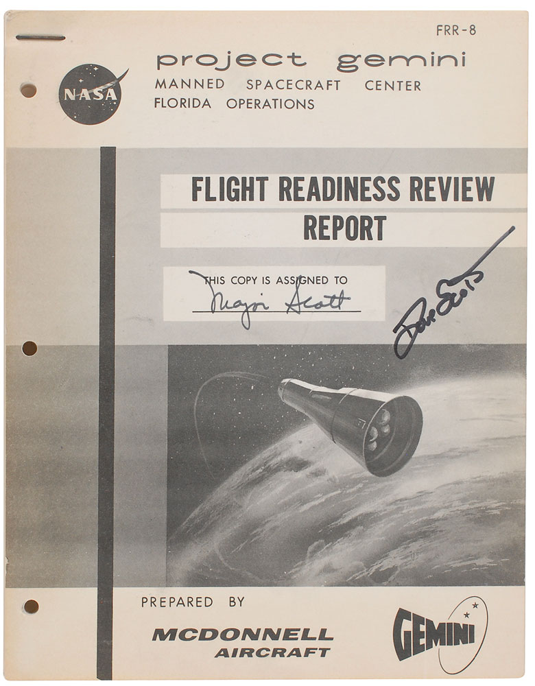 Lot #9123 Gemini 8: Dave Scott’s Manual