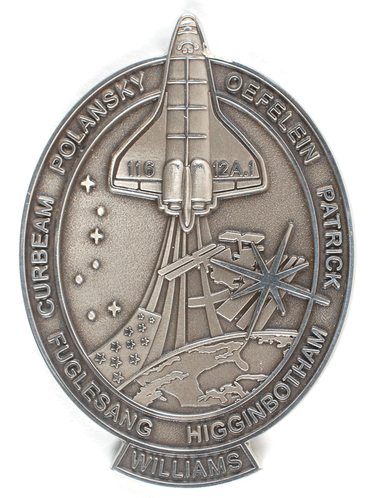 Lot #9500 STS-116 Unflown Robbins Medal