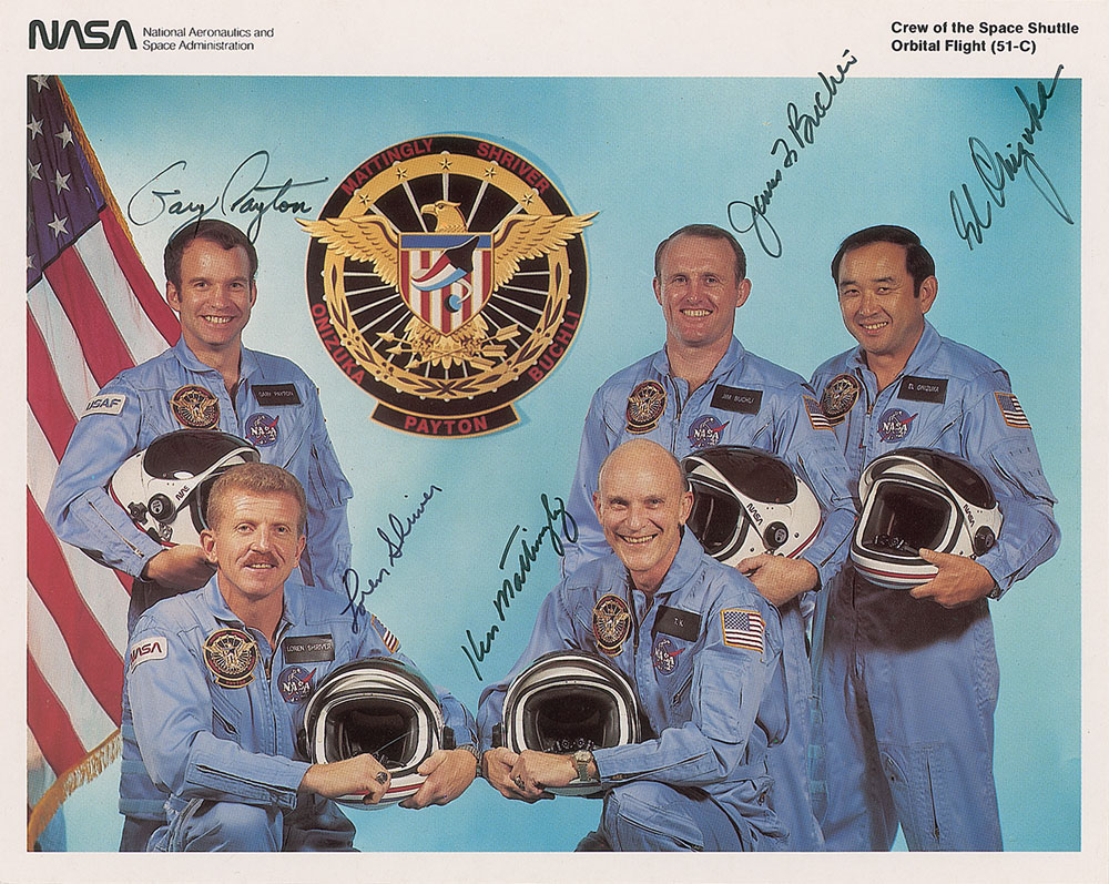 Lot #9508 STS-41C Signed Photograph