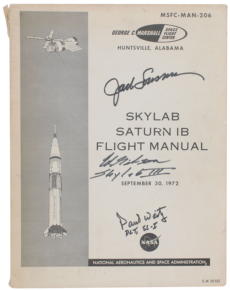 Lot #9484 Skylab Signed Manual