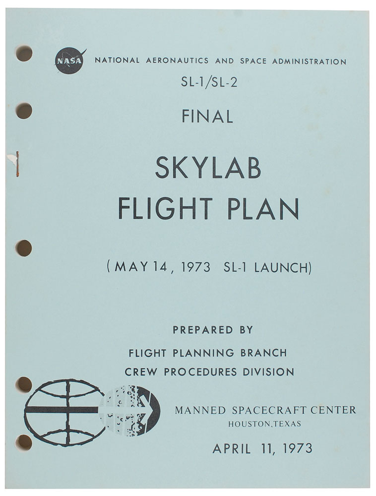 Lot #9485 Skylab 2 and 3 Flight Plans