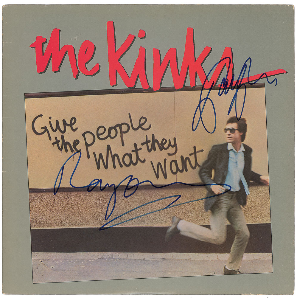 Lot #7264 The Kinks: Ray and Dave Davies Signed
