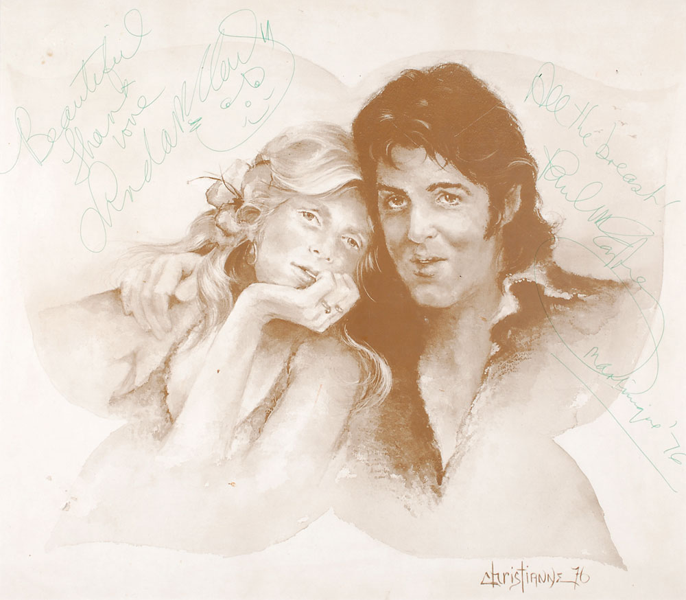 Lot #7024 Paul and Linda McCartney Signed Print