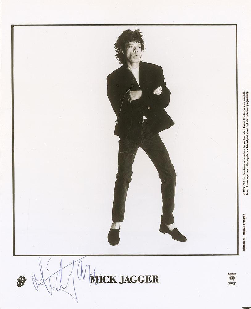 Lot #887 Rolling Stones: Mick Jagger