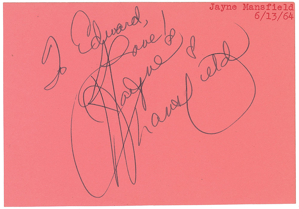Lot #985 Jayne Mansfield