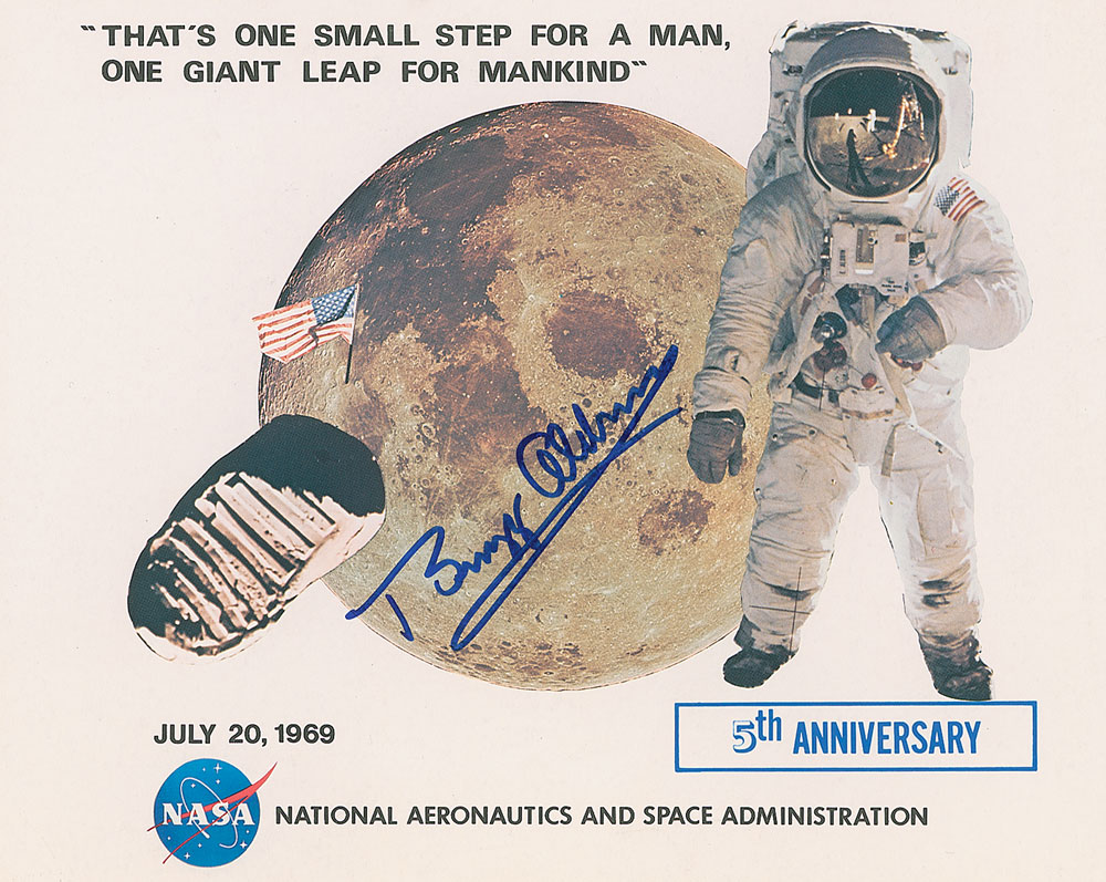 Lot #517 Buzz Aldrin and Michael Collins