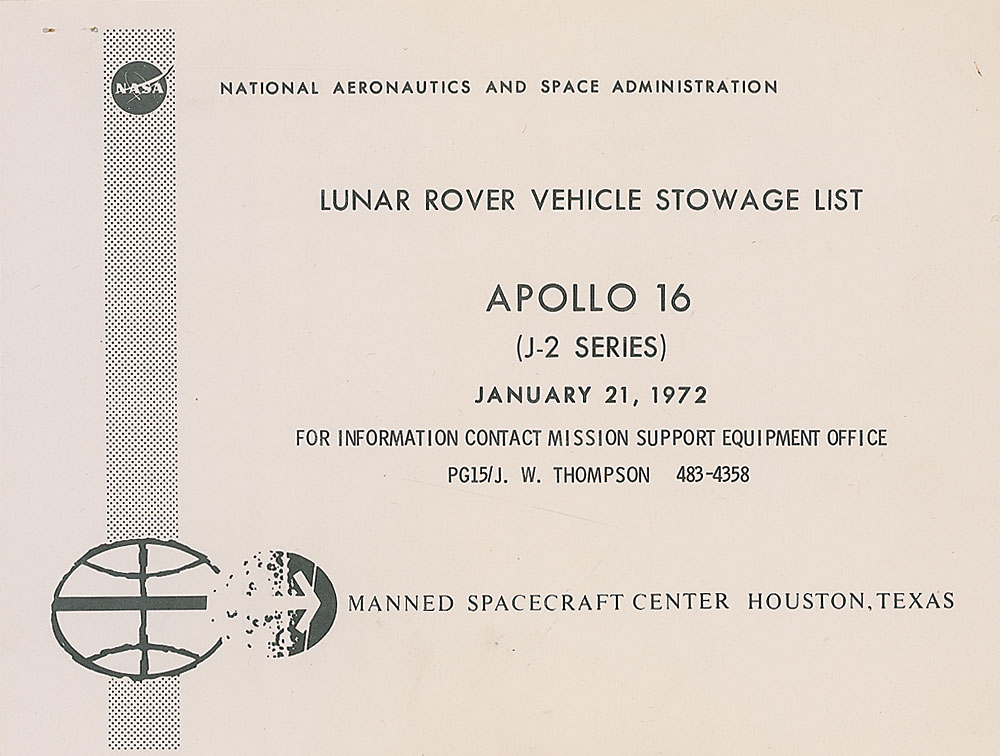 Lot #578 Apollo 16