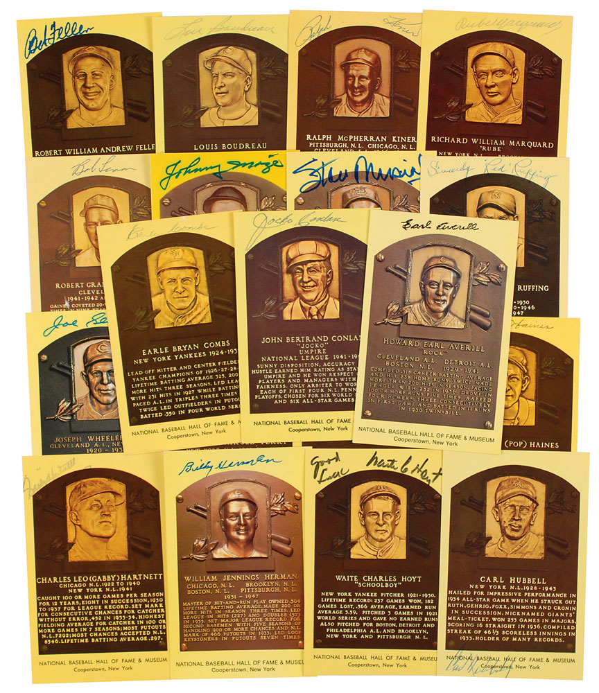 Lot #1055 Baseball Hall of Famers
