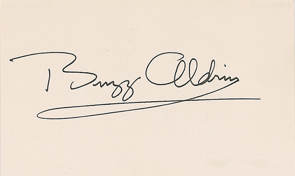 Lot #566 Buzz Aldrin and Michael Collins