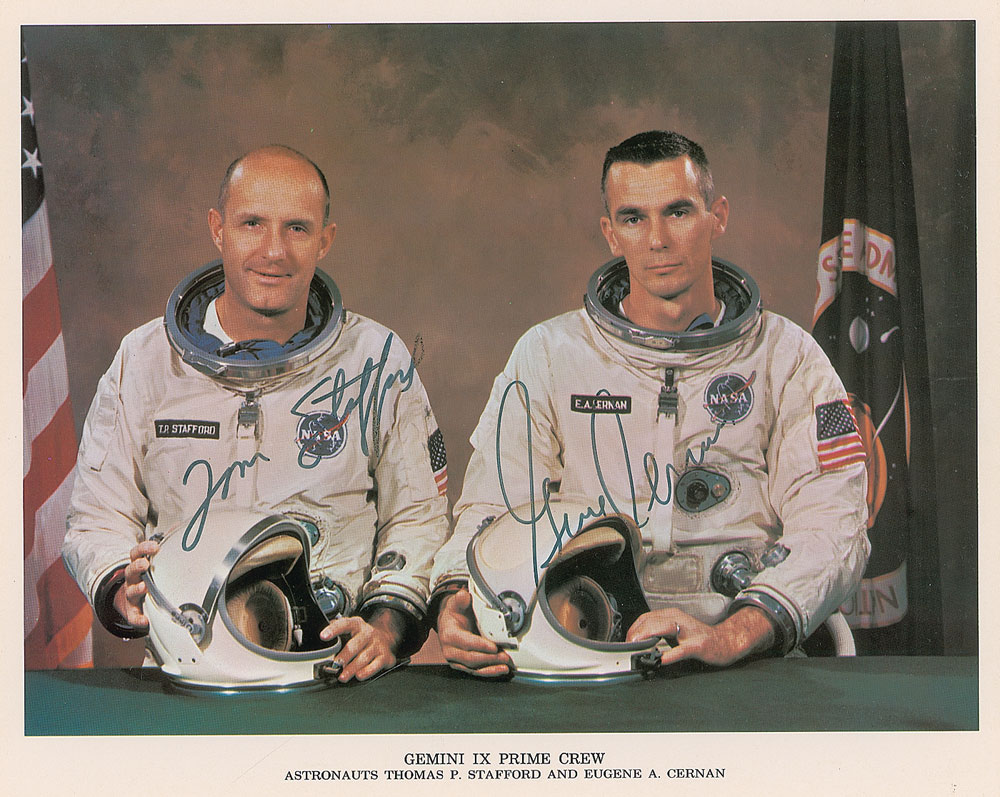 Lot #9124 Gemini 9 Signed Photograph