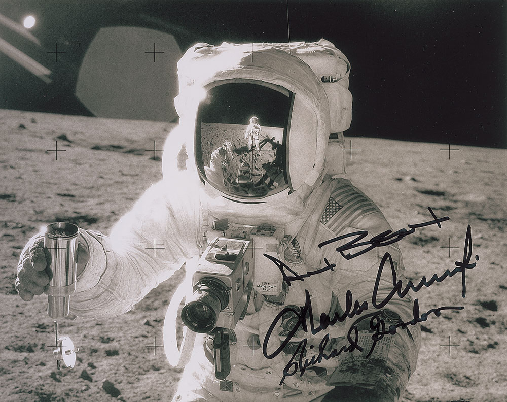 Lot #9337 Apollo 12 Signed Photograph