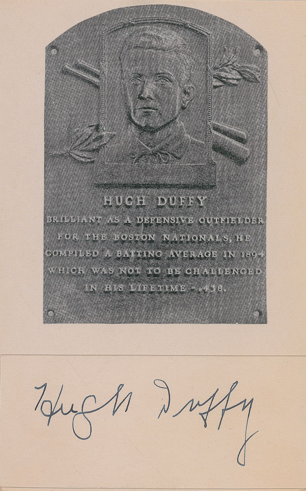 Lot #1068 Hugh Duffy