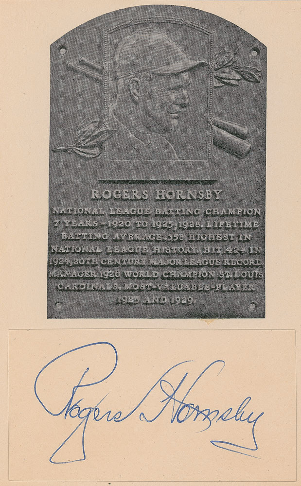 Lot #1069 Rogers Hornsby