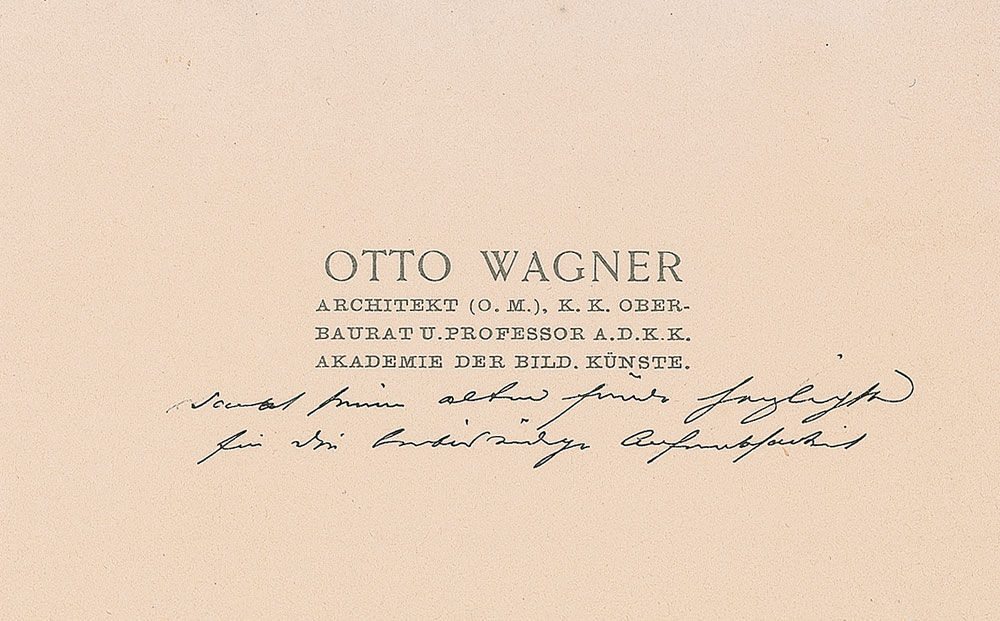 Lot #632 Otto Wagner